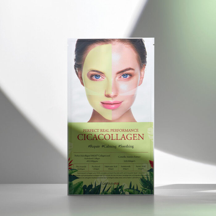 Dermafix Perfect Real Performance Cica Collagen Mask 8ea - Image 1