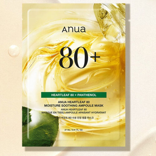 Anua Houttuynia 80 Moisture Soothing Ampoule Mask 270ml 10sheets