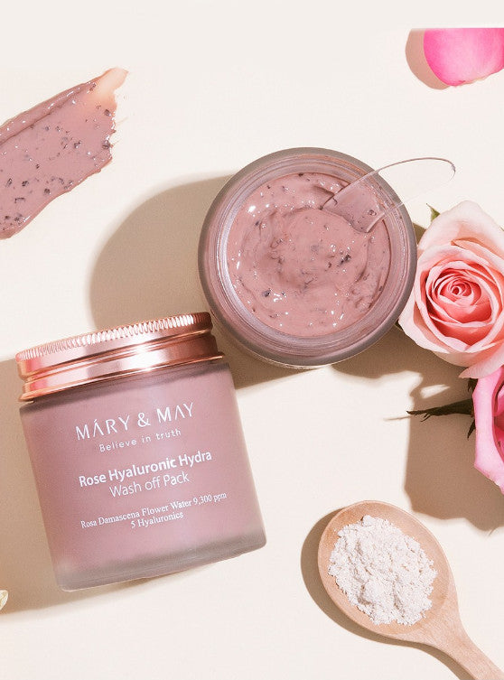 Mary&May Vegan Rose Hyaluronic Hydra Wash Off Pack 125g