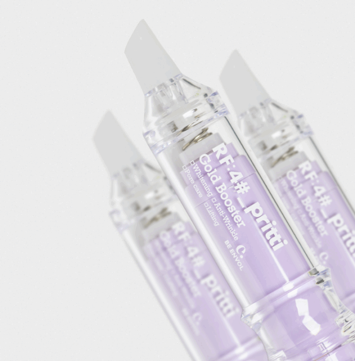 ENVOL pretti RF 4# Gold Whitening Wrinkle Ampoule_5ml x4 - Image 1