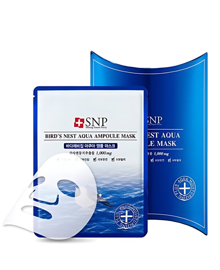 SNP Bird's Nest Aqua Ampoule Mask 25ml*10pack - Image 1
