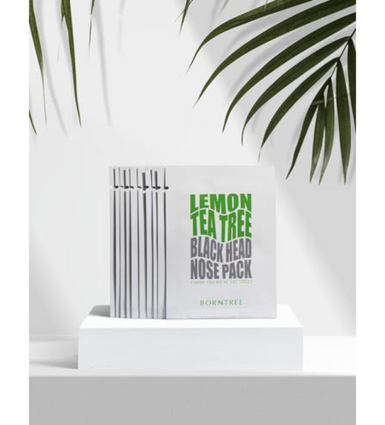 BORNTREE Lemon Tea Tree Blackhead Nose Pack 1 box (10 sheets)