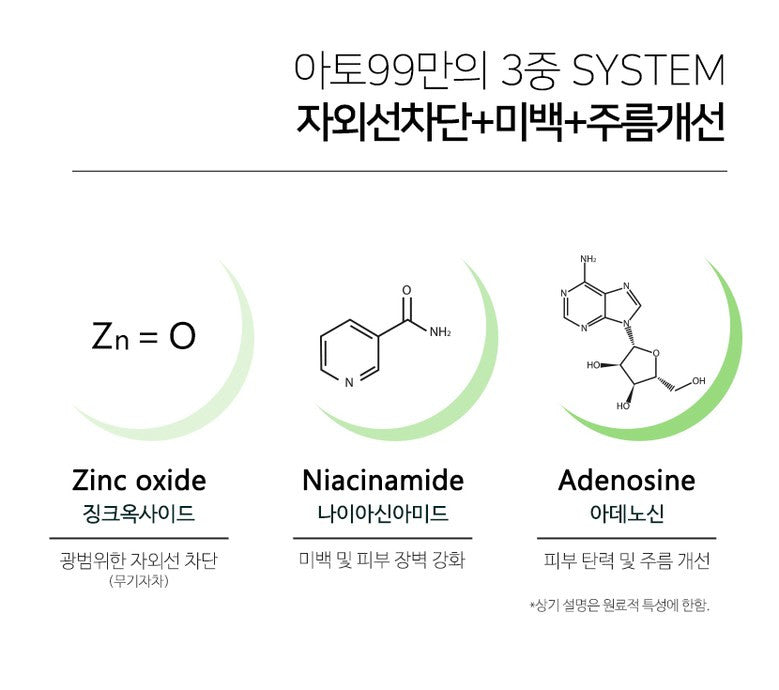 ATO99 Sunhan Inorganic Sun Cream 50ml empresskorea Ato99 Sunscreen: Safe, Vegan, and Effective Sun Protection Nature-Inspired...