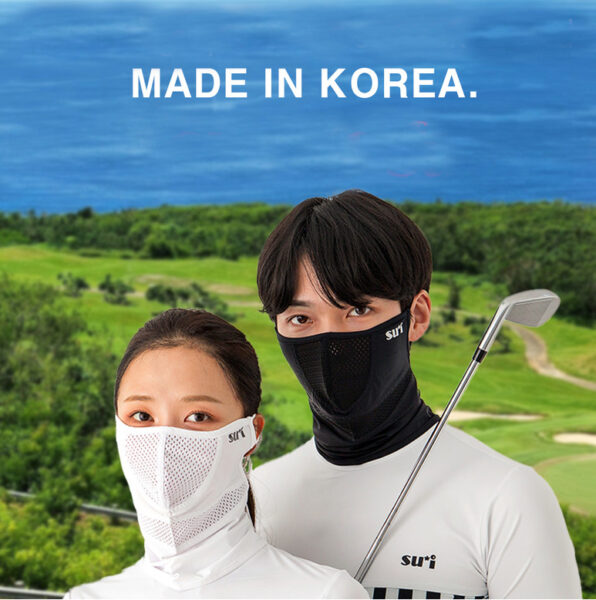 sui golf Premium H Type Sports Mask UV Protection Face Sunshade Golf, Climbing, Jogging, Biking