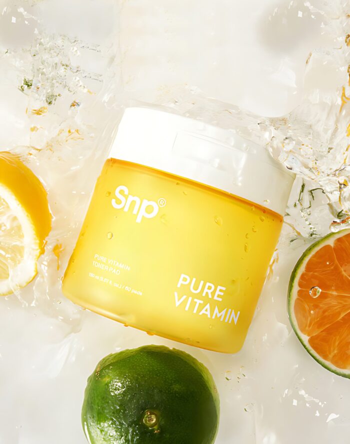 SNP Pure Vitamin Toner Pads 60 Sheets 150ml - Image 1