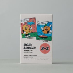 UGLY LOVELY Limited Edition Potato 4pack&Mandarin Mask 4pack (+Potato Mask 1pack, +Mandarin Mask 1pack)