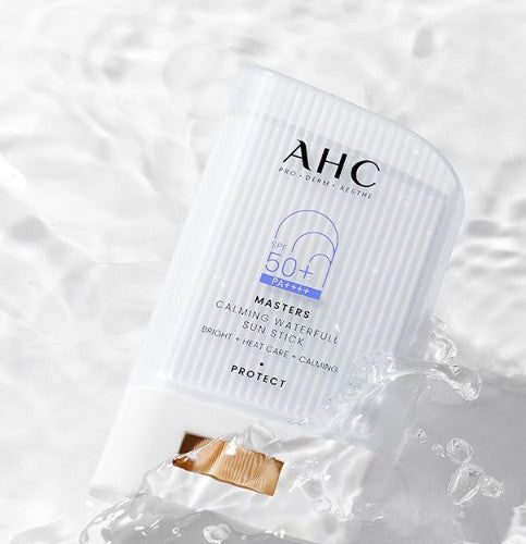 AHC Masters Calming Waterful Sun Stick SPF+PA++++ 22g+Waterful Sun Cream 7ml - EmpressKorea