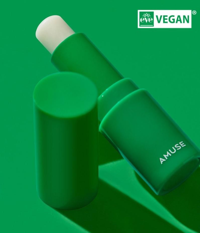 AMUSE Vegan Green Lip Balm (2 Types) 3.5g - EmpressKorea