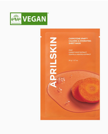 APRILSKIN Carotene IPMP Calming & Hydrating Sheet Mask 20g*10pack - EmpressKorea