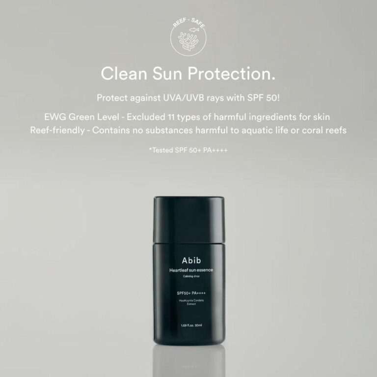 Abib Heartleaf Sun Essence Calming Drop SPF 50+ PA++++ 50ml - EmpressKorea