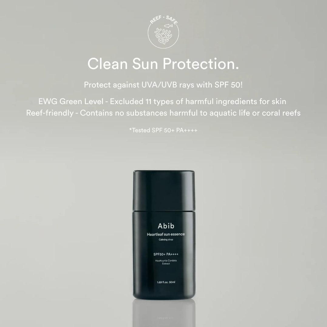 Abib Heartleaf Sun Essence Calming Drop SPF 50+ PA++++ 50ml - EmpressKorea