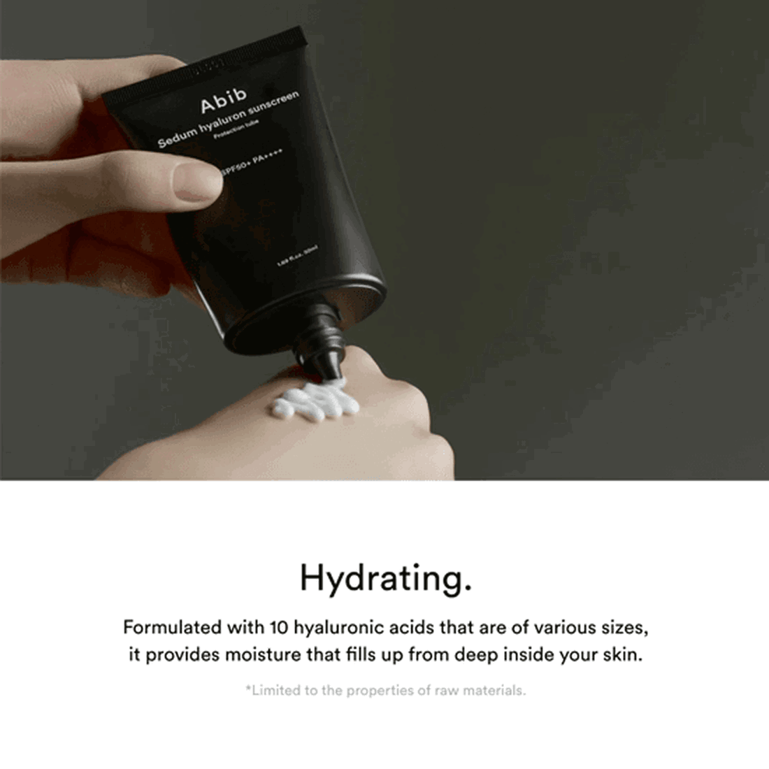 Abib Sedum Hyaluron Sunscreen Protection Tube SPF 50+ PA ++++ 50ml - EmpressKorea
