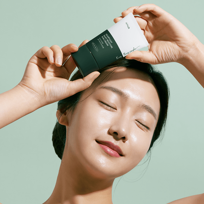 Anua Heartleaf Silky Moisture Sun Cream SPF 50+ PA++++ 50ml - EmpressKorea