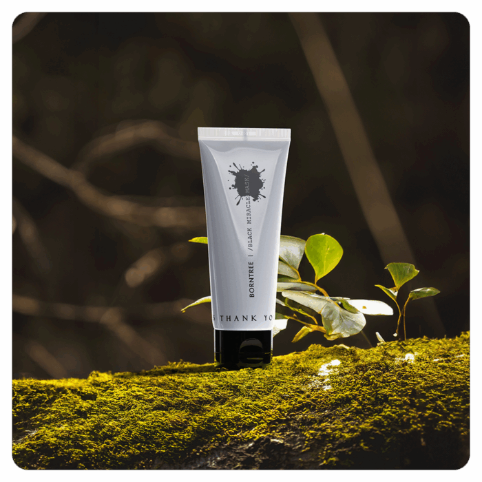 BORNTREE Black Miracle Mask Pack 100ml - EmpressKorea