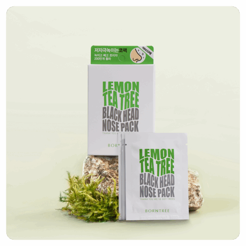 BORNTREE Lemon Tea Tree Blackhead Nose Pack 1 box (10 sheets) - EmpressKorea