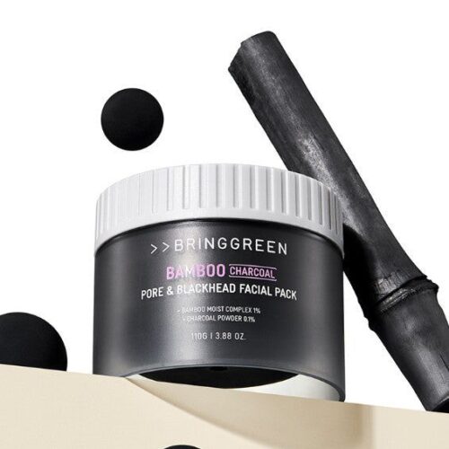BRING GREEN Bamboo Charcoal Pore & Blackhead Facial Pack 110g - EmpressKorea
