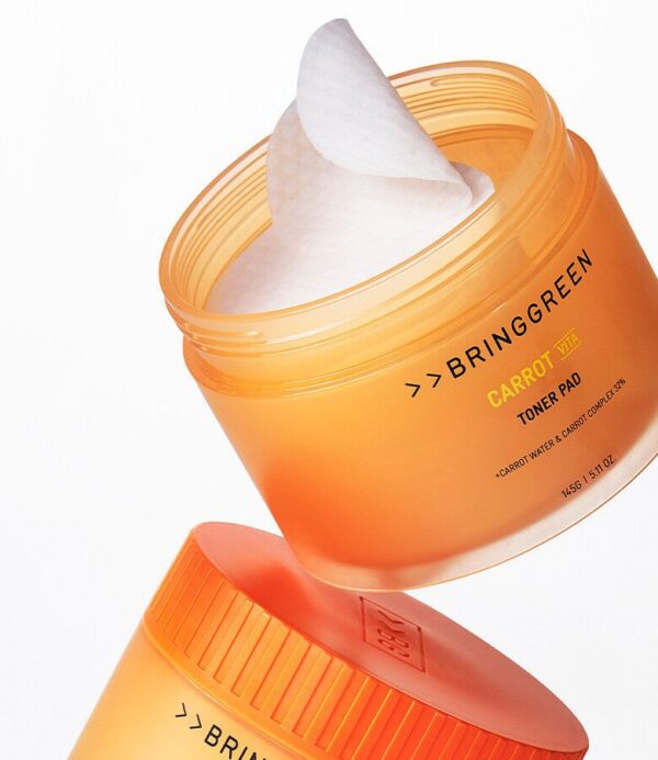BRING GREEN Carrot Vita Toner Pad 60 sheets 145g - EmpressKorea