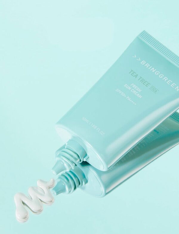 BRING GREEN Tea Tree Cica Fresh Sun Cream 50ml - EmpressKorea