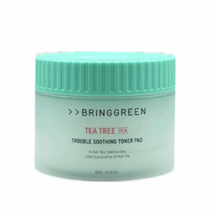 BRING GREEN Tea Tree Cica Trouble Soothing Toner Pads 90sheets 150g - EmpressKorea