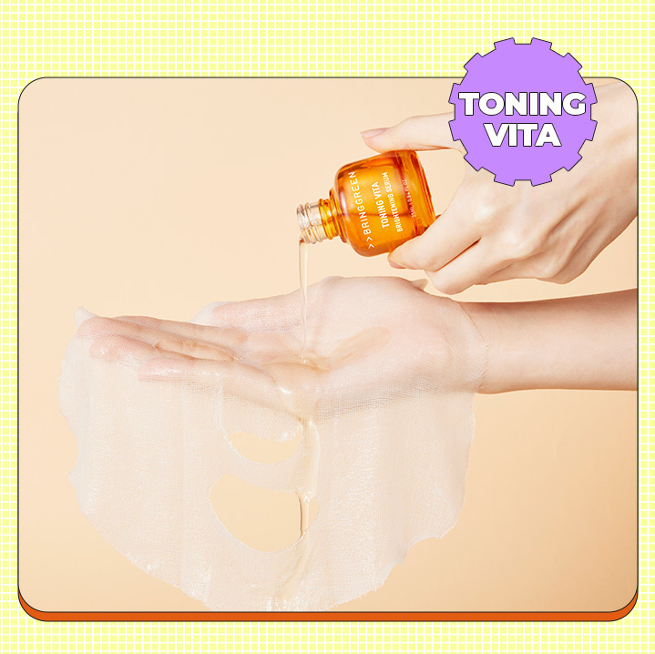 BRING GREEN Toning Vita Smoothing Serum Mask 30g*5 - EmpressKorea