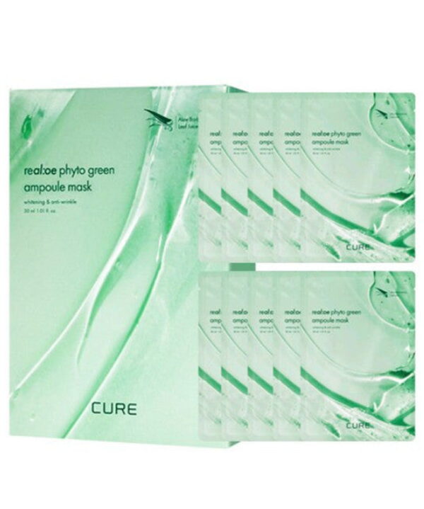 CURE Realoe Phyto Green Ampoule Mask 30ml*10pack - EmpressKorea
