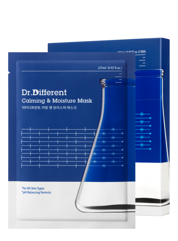 Dr.Different Calming & Moisture Mask 27ml*5pack - EmpressKorea