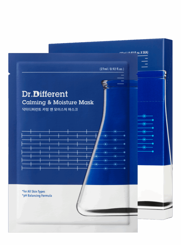 Dr.Different Calming & Moisture Mask 27ml*5pack - EmpressKorea