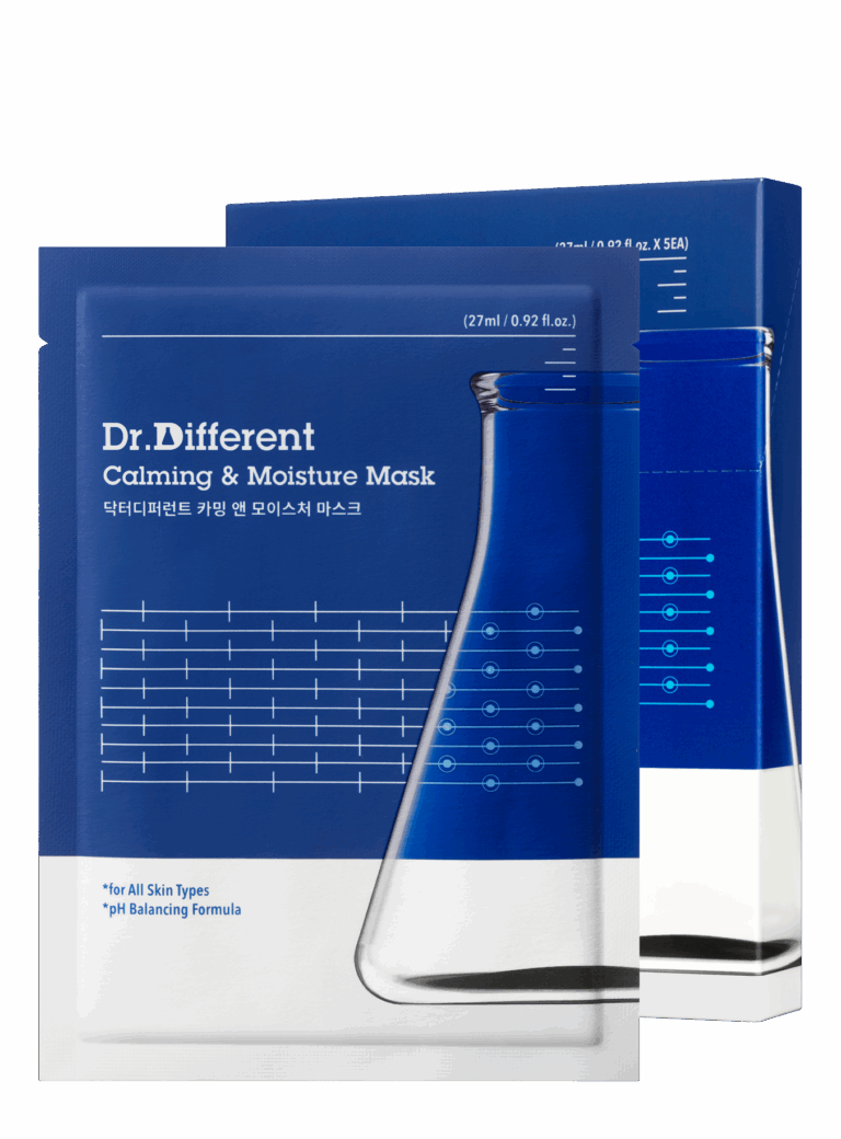 Dr.Different Calming & Moisture Mask 27ml*5pack - EmpressKorea