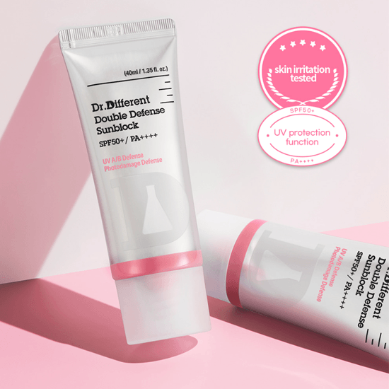 Dr.Different Double Defense Sunblock SPF 50+ PA++++ 40ml - EmpressKorea