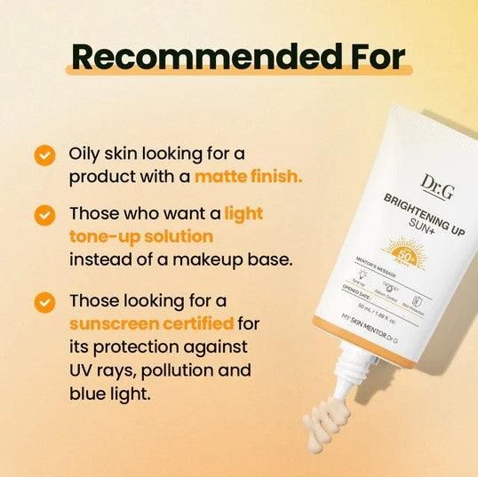 Dr.G Brightening Up Sun+ SPF 50+ PA++++ 50ml - EmpressKorea