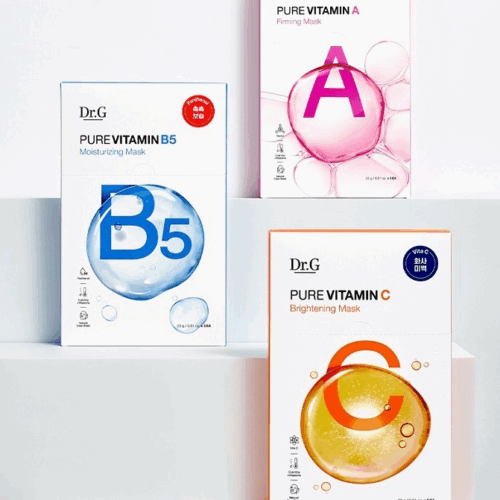 Dr. G Pure Vitamin Mask Set Vitamin A 23g x 4p+Vitamin B5 23g x 4p+Vitamin C 23g x4p - EmpressKorea