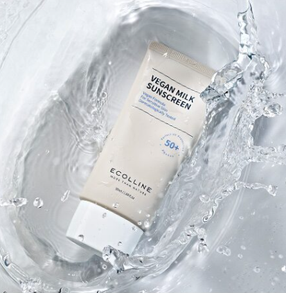 ECOLLINE Vegan Milk Sunscreen 50ml - EmpressKorea