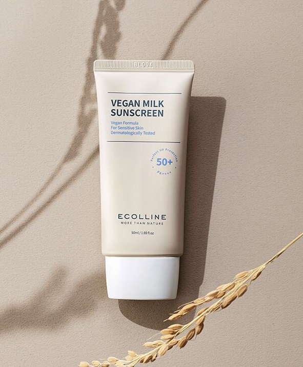 ECOLLINE Vegan Milk Sunscreen 50ml - EmpressKorea