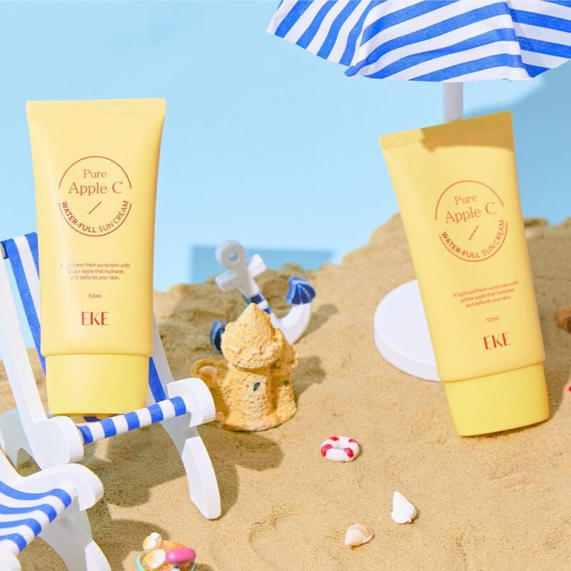 EKE Pure Apple C Water-Full Sun Cream SPF 50+ PA++++ 50ml - EmpressKorea