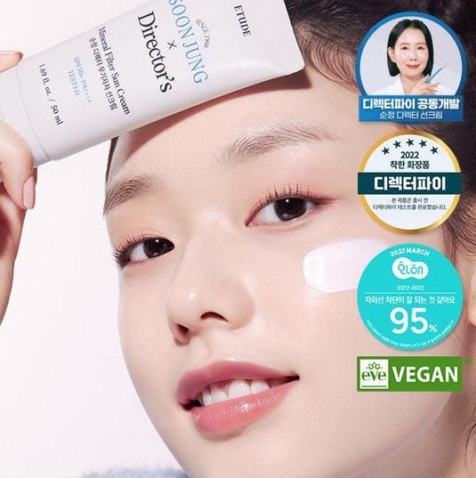 ETUDE SoonJung Director's Mineral Filter Sun Cream SPF 50+ PA++++ 50ml - EmpressKorea