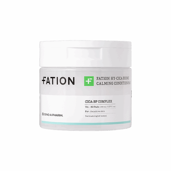FATION HY-CICA BIOME CALMING CONDITION PAD 165ml 80pads - EmpressKorea