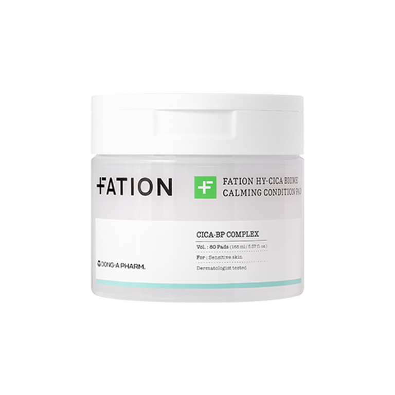 FATION HY-CICA BIOME CALMING CONDITION PAD 165ml 80pads - EmpressKorea