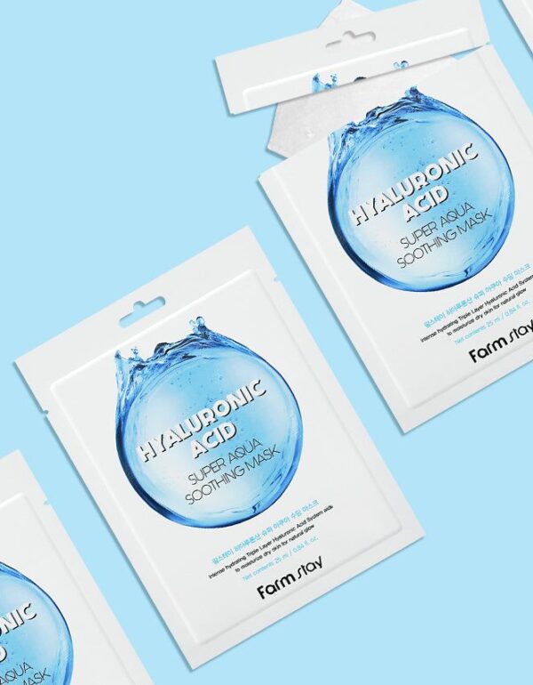 Farmstay Hyaluronic Acid Super Aqua Soothing Mask 10sheets*25ml - EmpressKorea
