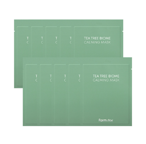 Farmstay Tea Tree Biome Calming Mask 25ml*10 - EmpressKorea