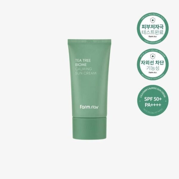 Farmstay Tea Tree Biome Calming Sun Cream 50g - EmpressKorea