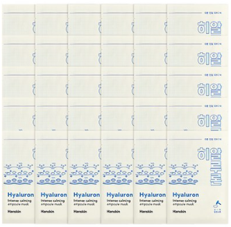Hanskin Intense Calming Ampoule Sheet Mask Hyaluronic 23g*30pack - EmpressKorea