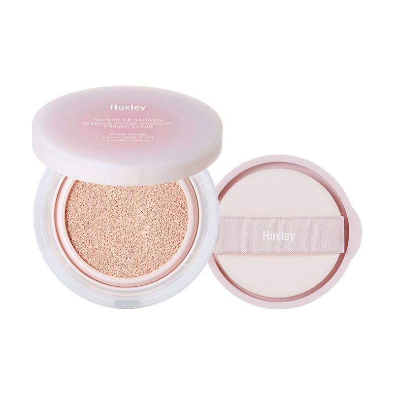 Huxley Essence Cover Cushion Unseen layer SPF23 PA++ 12g - EmpressKorea
