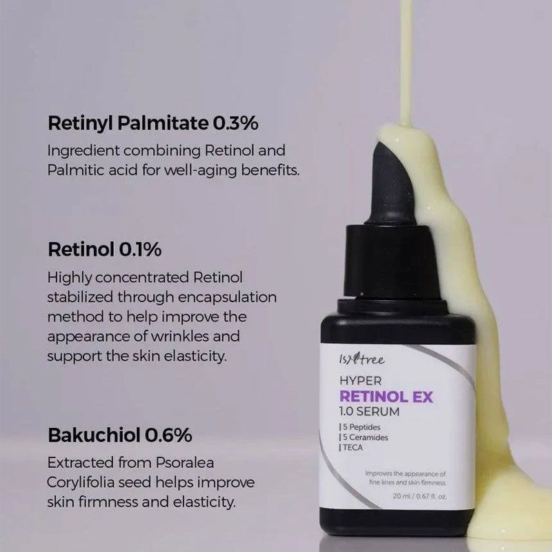 ISNTREE  Hyper Retinol EX 1.0 Serum 20ml - EmpressKorea