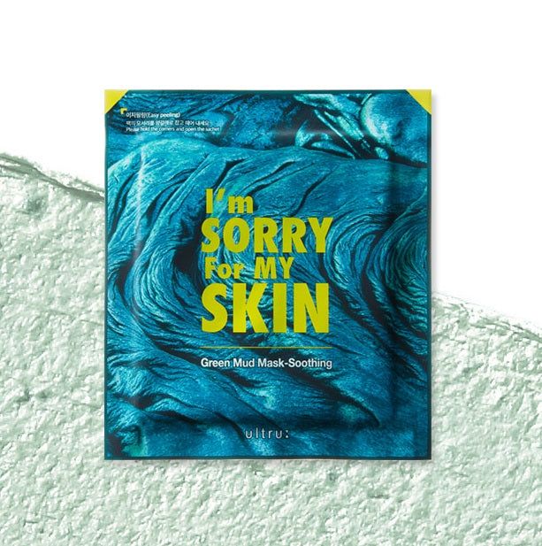 I’m Sorry For My Skin Green Mud Mask-Soothing 18g 10pack - EmpressKorea