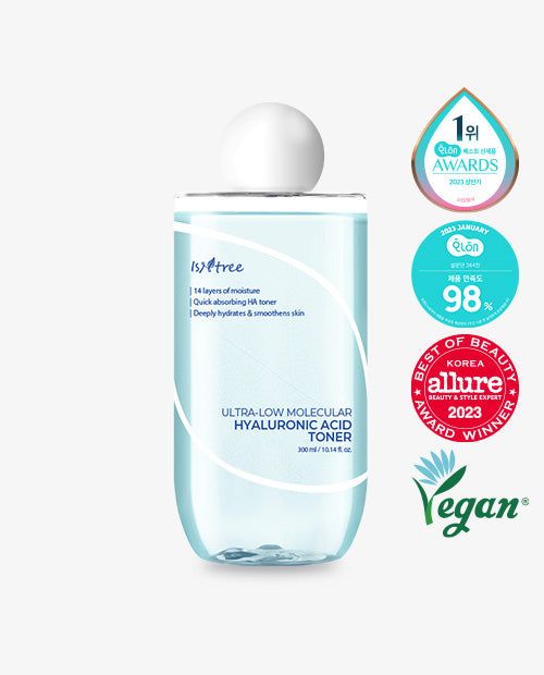 Isntree Ultra-Low Molecular Hyaluronic Acid Toner 300ml - EmpressKorea
