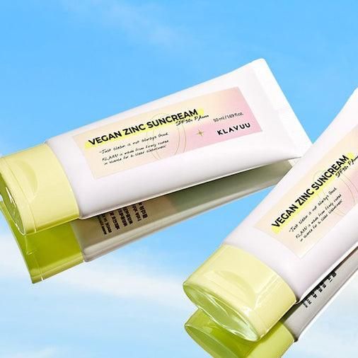 KLAVUU Vegan Zinc Suncream SPF 50+ PA++++ 50ml - EmpressKorea