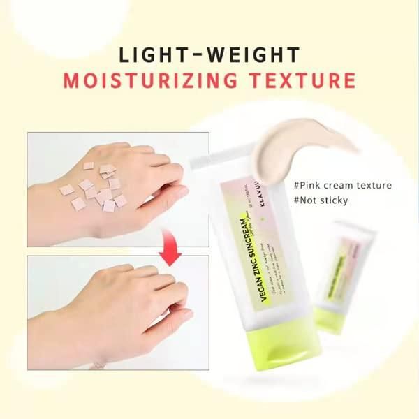 KLAVUU Vegan Zinc Suncream SPF 50+ PA++++ 50ml - EmpressKorea