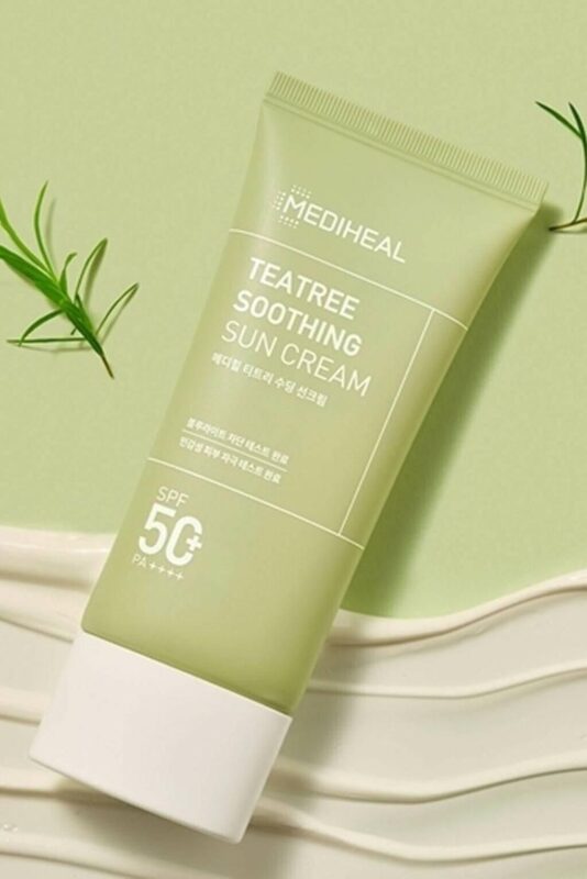 MEDIHEAL TEATREE SOOTHING SUN CREAM 50ML - EmpressKorea