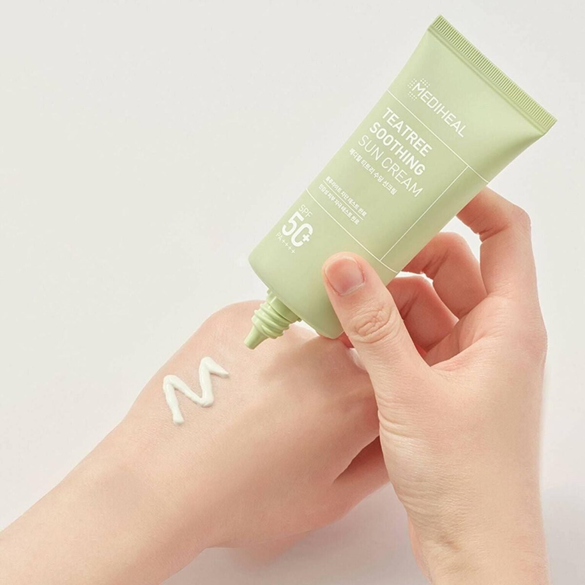 MEDIHEAL TEATREE SOOTHING SUN CREAM 50ML - EmpressKorea