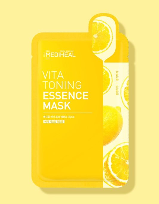 MEDIHEAL Vita Toning Essence Mask Pack 20ml*15pack - EmpressKorea